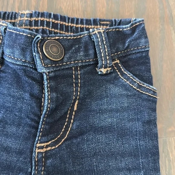 Old Navy Baby Denim Blue Jeans Stretch Waist - 0-3M NWOT - Picture 2 of 4